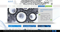 Desktop Screenshot of gdrmicrofluidique.com