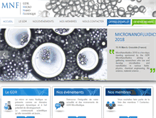 Tablet Screenshot of gdrmicrofluidique.com